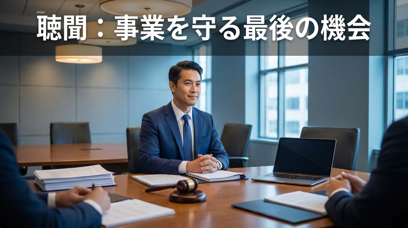 許可取り消し処分前の「聴聞」とは？経営者が知っておくべき7つの対応ポイントと実践的アドバイス